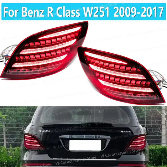 LED taillights suitable for Mercedes-Benz R-Class W251 2009-2017, with DRL dynamic signal control.