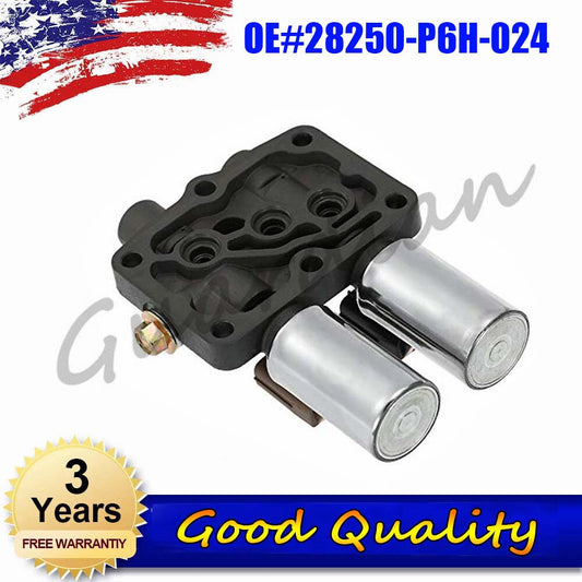Dual linear solenoid valve 28250-P6H-024 for transmissions suitable for Honda Accord, Odyssey, and for Acura .