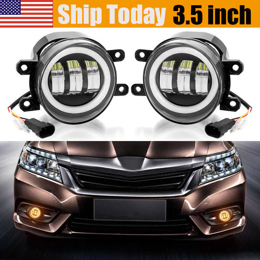 3.5inch LED Front Bumper Fog Light Lamp DRL for Toyota for Corolla Tacoma RAV4 for Lexus