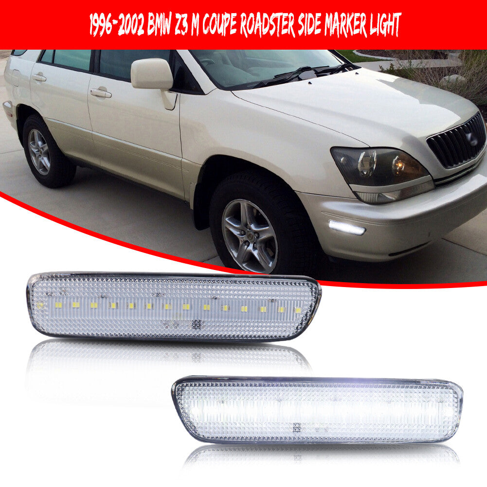 [Plug and Play] Transparent White Front or Rear Marker Lights for 99-03 for Lexus RX300