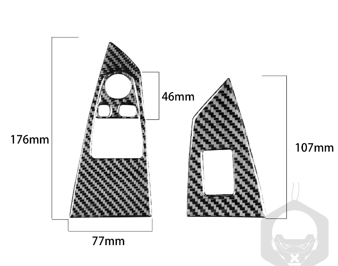 Carbon Fiber Window Lift Switch Cover Trim for BMW 6 Series E63 E64 Couple 04-10