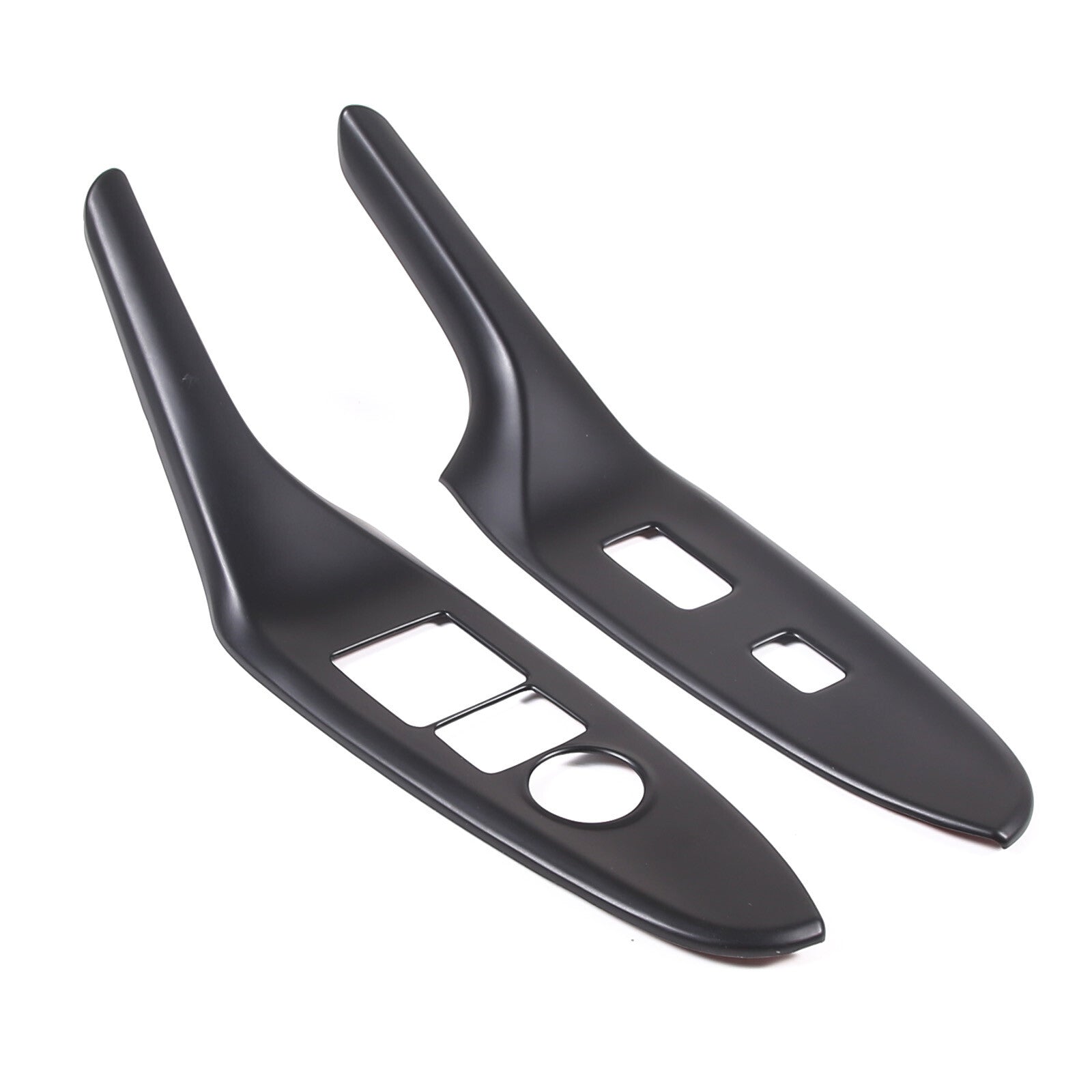 Matte black ABS gear shift cup holder trim frame for Toyota Tacoma 2016-22
