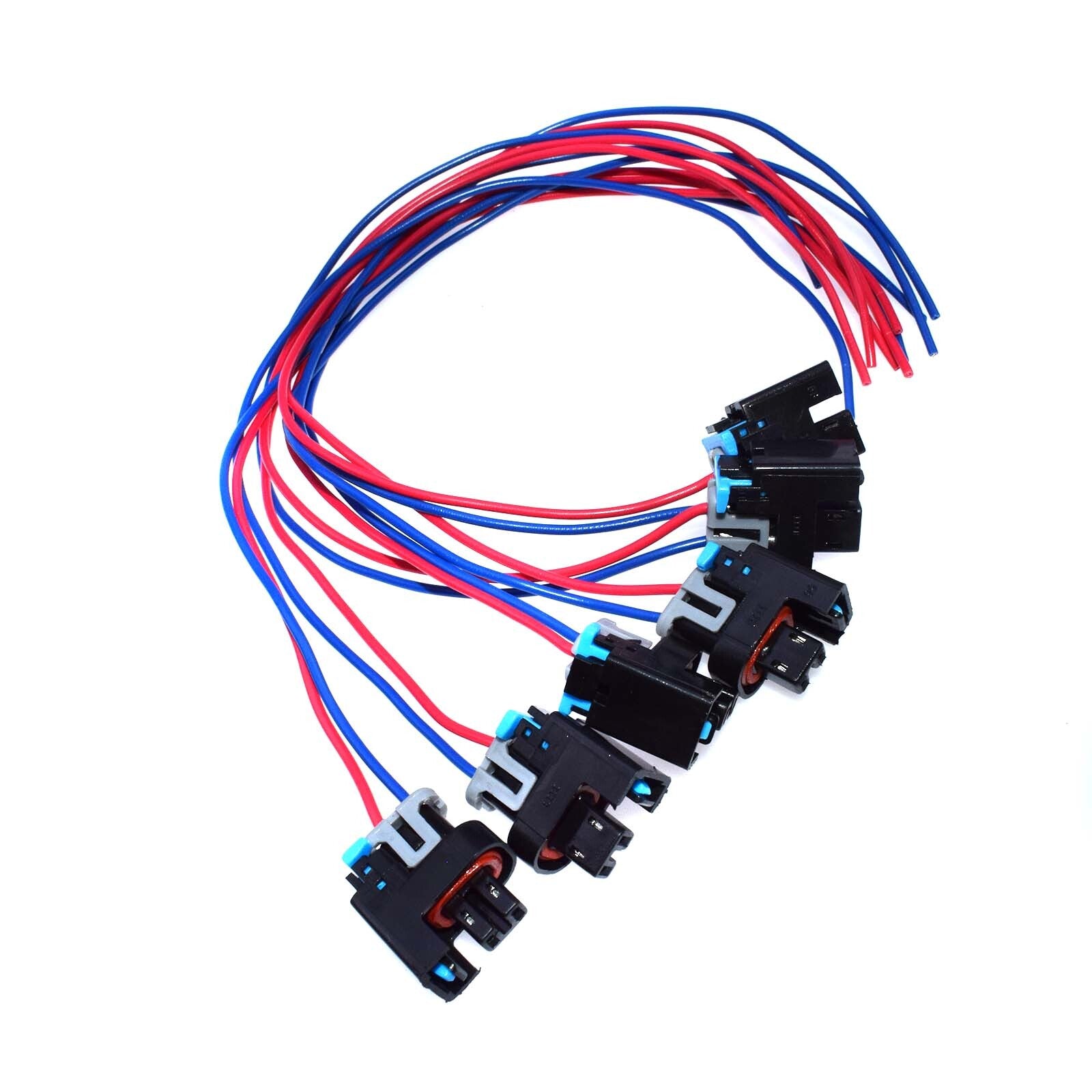 6PCS 2-way Fuel Injector Connector Wiring Harness Pigtail 1P1575 for GM for Saturn
