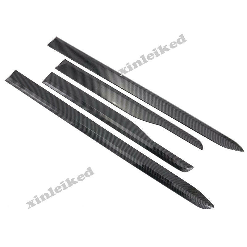 4P for Hyundai Santa Fe ix45 2019-2021 Carbon Fiber Side Door Body Molding Cover