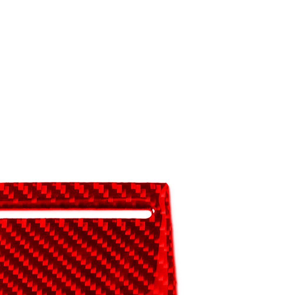 Red Carbon Fiber Ashtray Panel Decorative Cover Trim for Chrysler 300 2005-2007