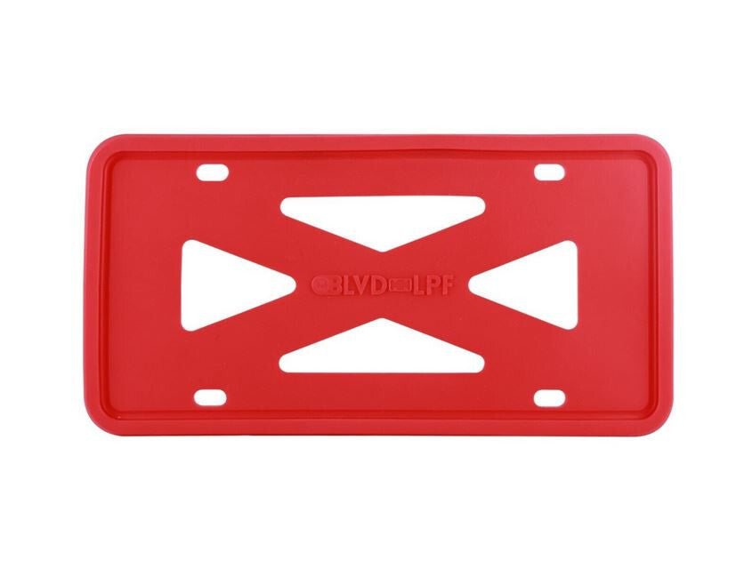 1 piece of red silicone car license plate frame cover cap for trunk suitable for Chevrolet