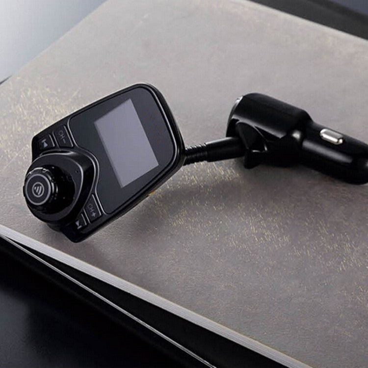 Car Wireless Bluetooth Blue LCD MP3 Player FM Transmitter Handsfree USB Charger
