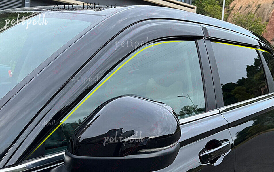 for Honda CR-V CRV 2023-2024 Black Window Visor Vent Shades Sun Rain Wind Guards