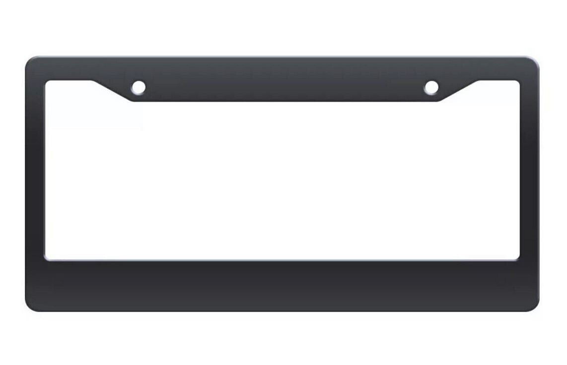 Car license plate frame cover cap, trunk black plastic, suitable for Cadillacs.
