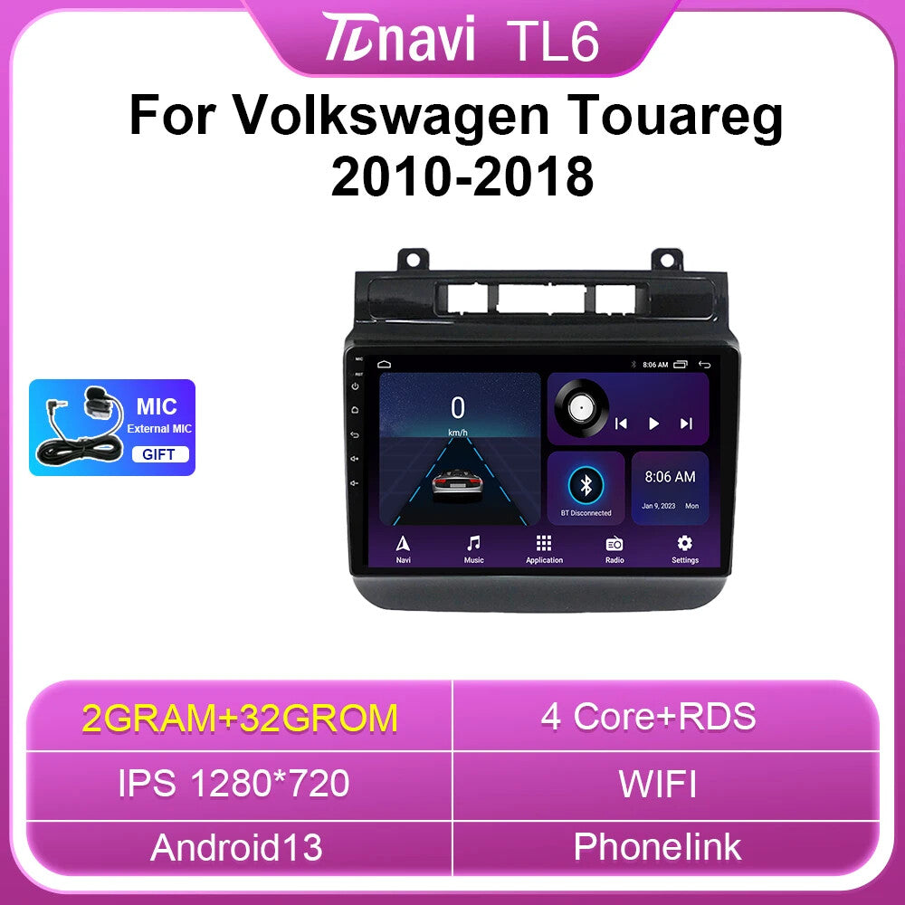 for Volkswagen Touareg FL NF Screen Android Car RadioPlayer GPS Navigation Video