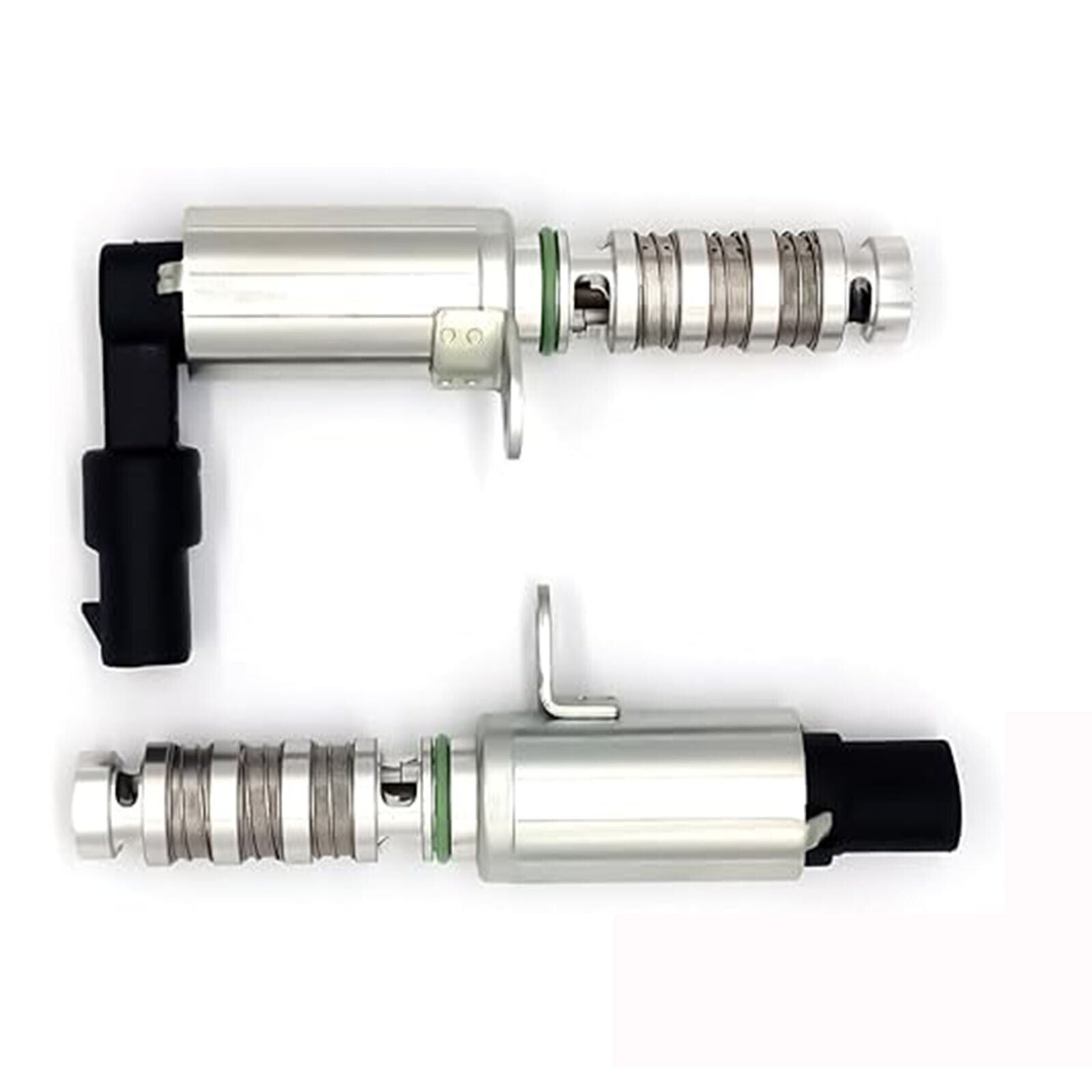 Two solenoid oil control valves suitable for Hyundai for Kia 24375-2E100 and 24355-2E100 VVT models.