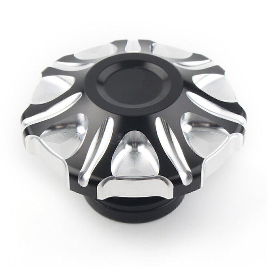 ?ldeckel Tankdeckel Schwarz f¨¹r for Harley Dyna for Davidson 1991-2017 FXD Mid-Control
