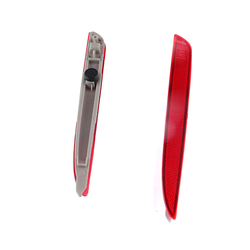 Passenger Driver Side Rear Bumper Reflectors Red Fits for Mazda 3 2008-2012 NEW