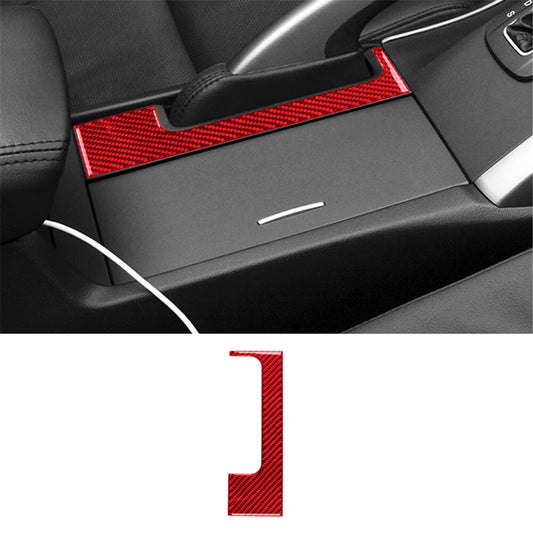 Red Carbon Fiber Interior Handbrake Accent Cover Trim for Acura TSX 2009-2014