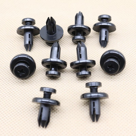 10-piece pack of front fender clip-on fixing rivets for Honda for Acura 91502SZ5003