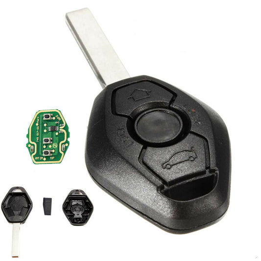 Car 3 Button Uncut 315MHz or 433MHz Key Remote Shell Case
