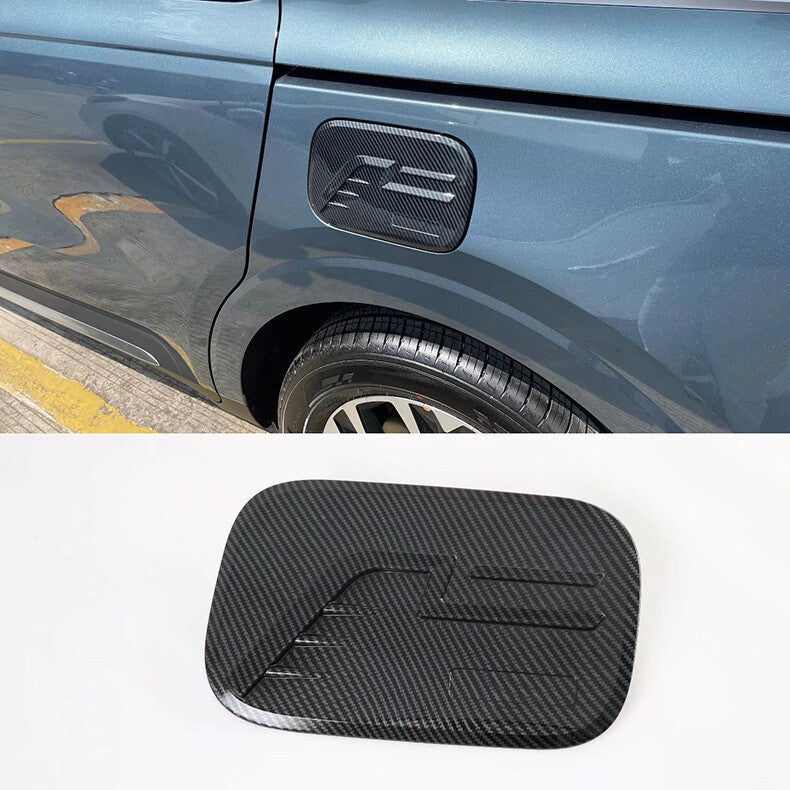 for Kia Carnival 2022-23 Carbon Fiber Car Fuel Tank Oil Gas Cap decor Cover Trim