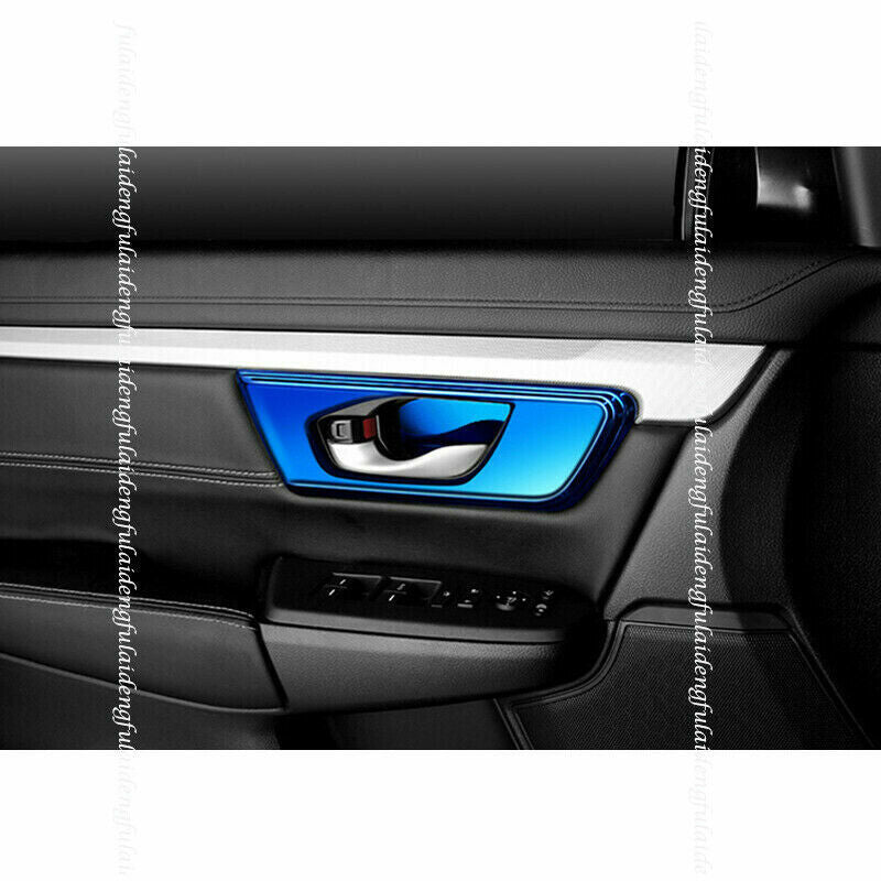 for Honda CRV CR-V 2017-2022 Blue Titanium Interior Door Handle Frame Cover Trim