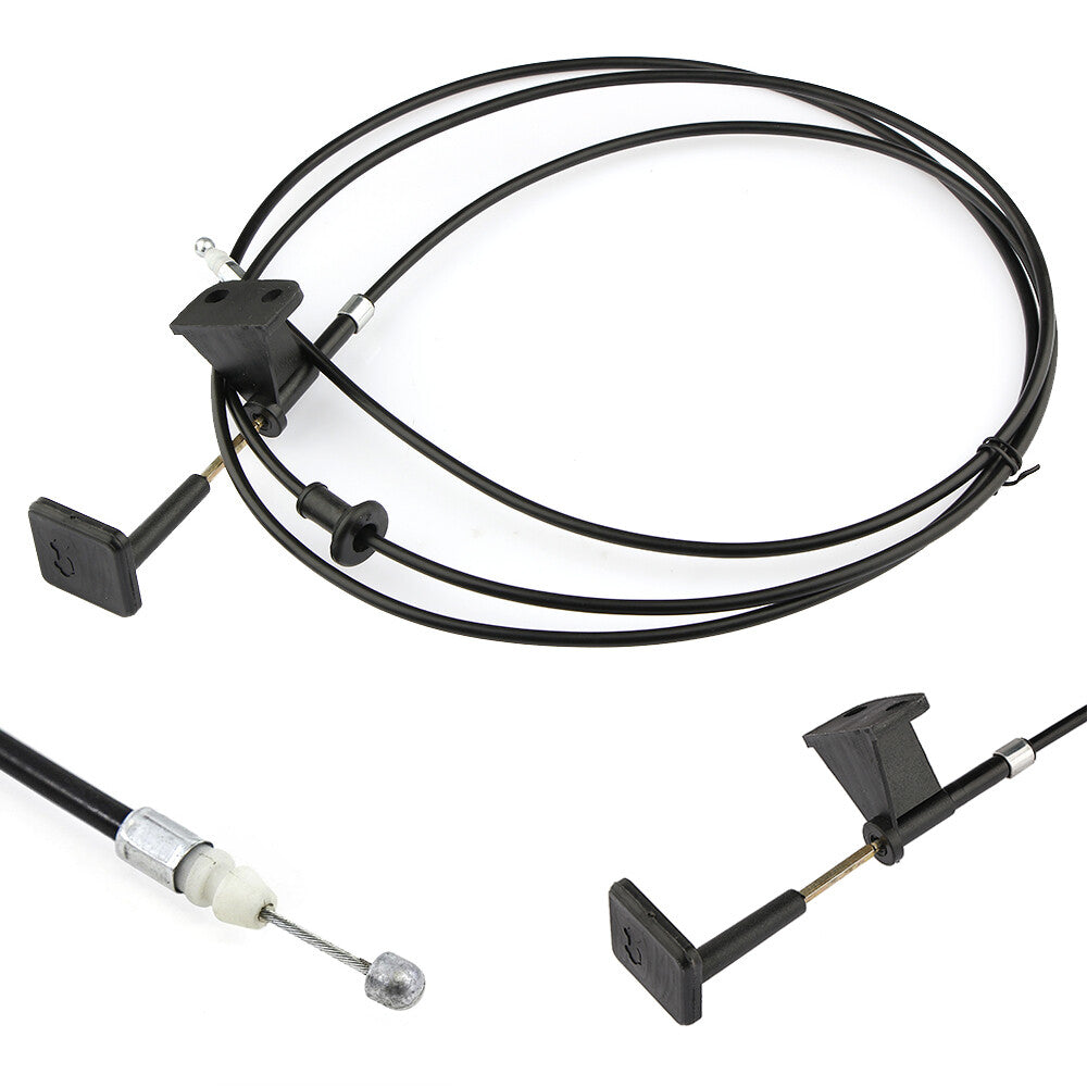 Range hood release latch cable for Honda for Civic 96, 97, 98, 99, 2000, black, model 74130-S04-A01ZA