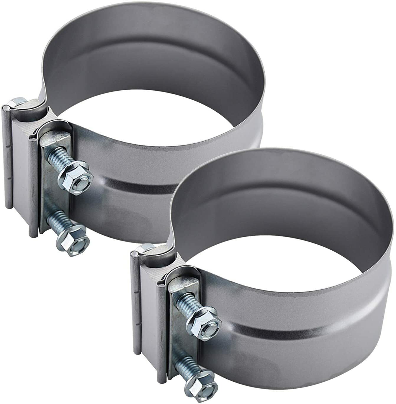 2.5-inch pipe clamp 304 stainless steel silencer with clip for pipes