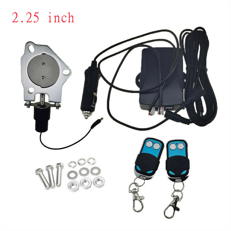 2.25-inch stainless steel connector electric exhaust valve motor kit and remote control switch