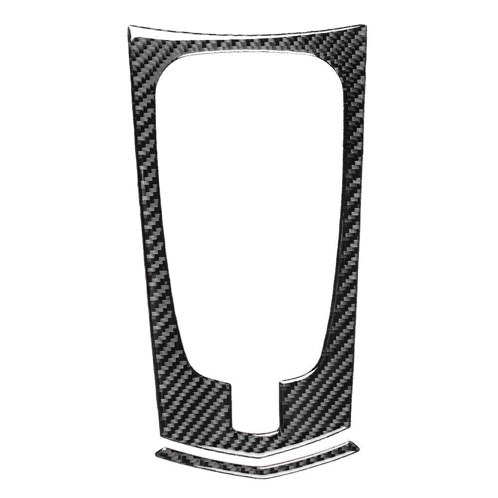 Console Gear Shift Frame Cover for Cadillac CTS 2008-13 Real Black Carbon Fiber