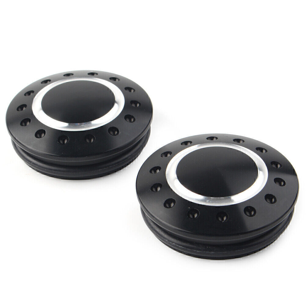 for Harley V-Rod Night Rod VRSC VRSCD 2x CNC Swingarm Pivot Bolt Cover Black