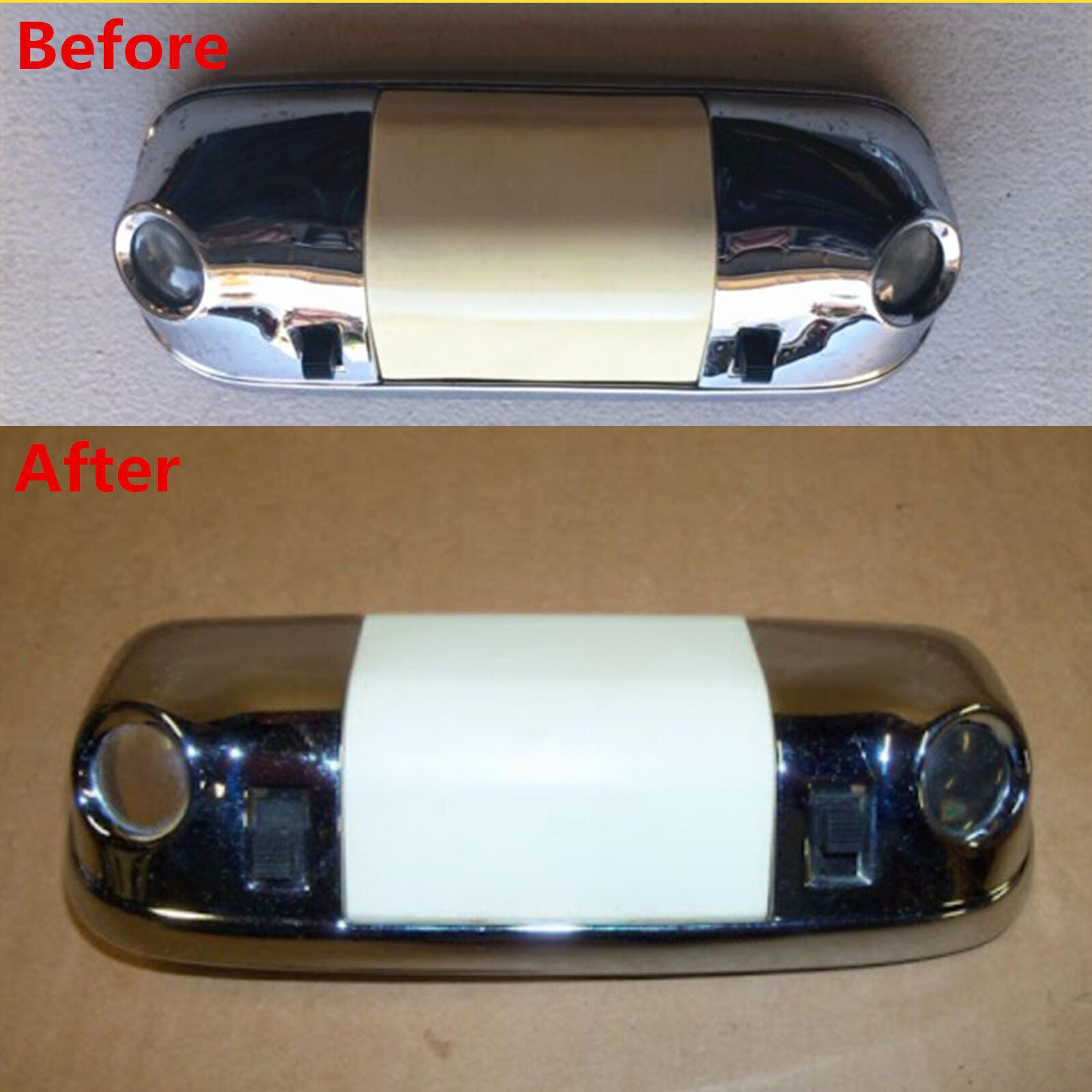Fits for Ford F150 Bronco 80-96 Overhead Ceiling Dome Light Bulb Lens White Cover