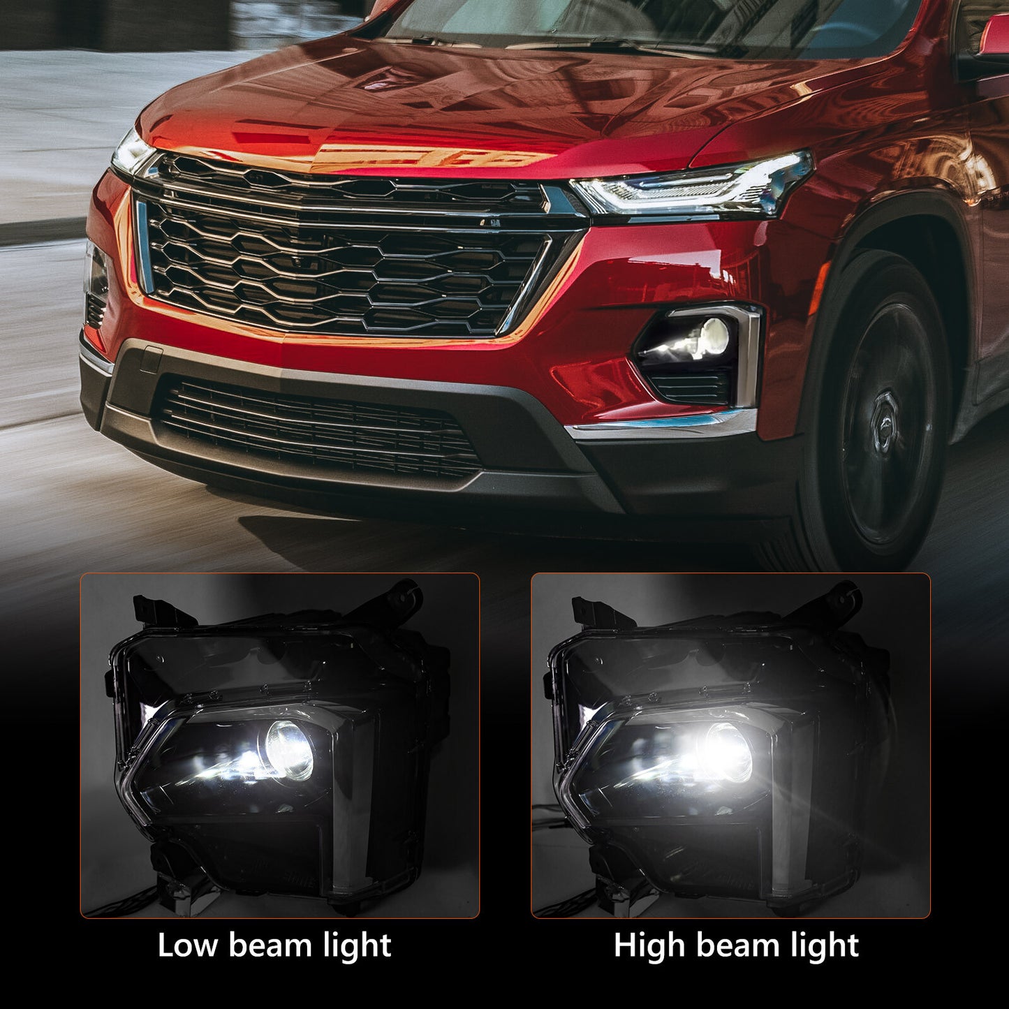 2022 - 2023 for Chevrolet Traverse LED DRL with EDM (Electronic Spark)