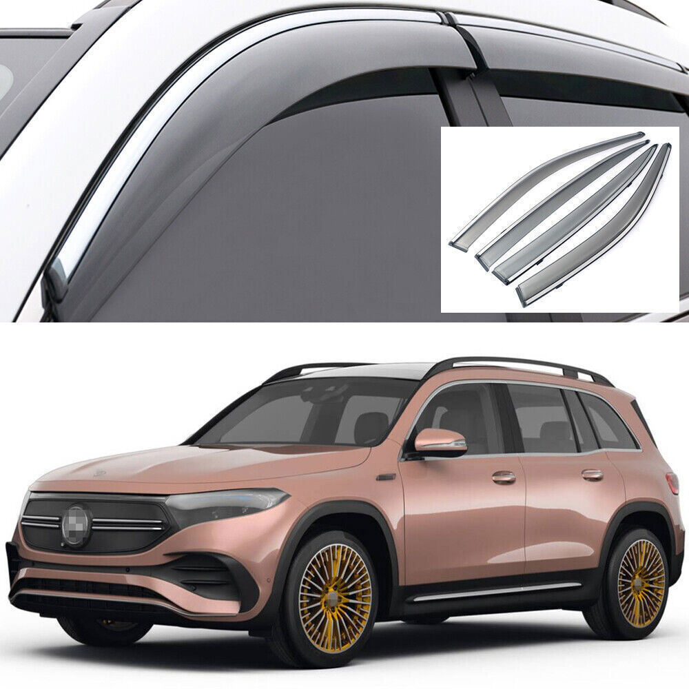 4X Window Deflector Visors Rain Guards Vent Shade for 22-2024 for Mercedes-Benz EQB