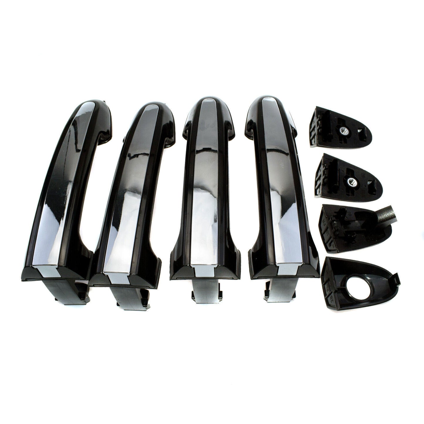for Hyundai Santa Fe Outside Exterior Door Handles w/ Chrome Set FL RL RR NEW