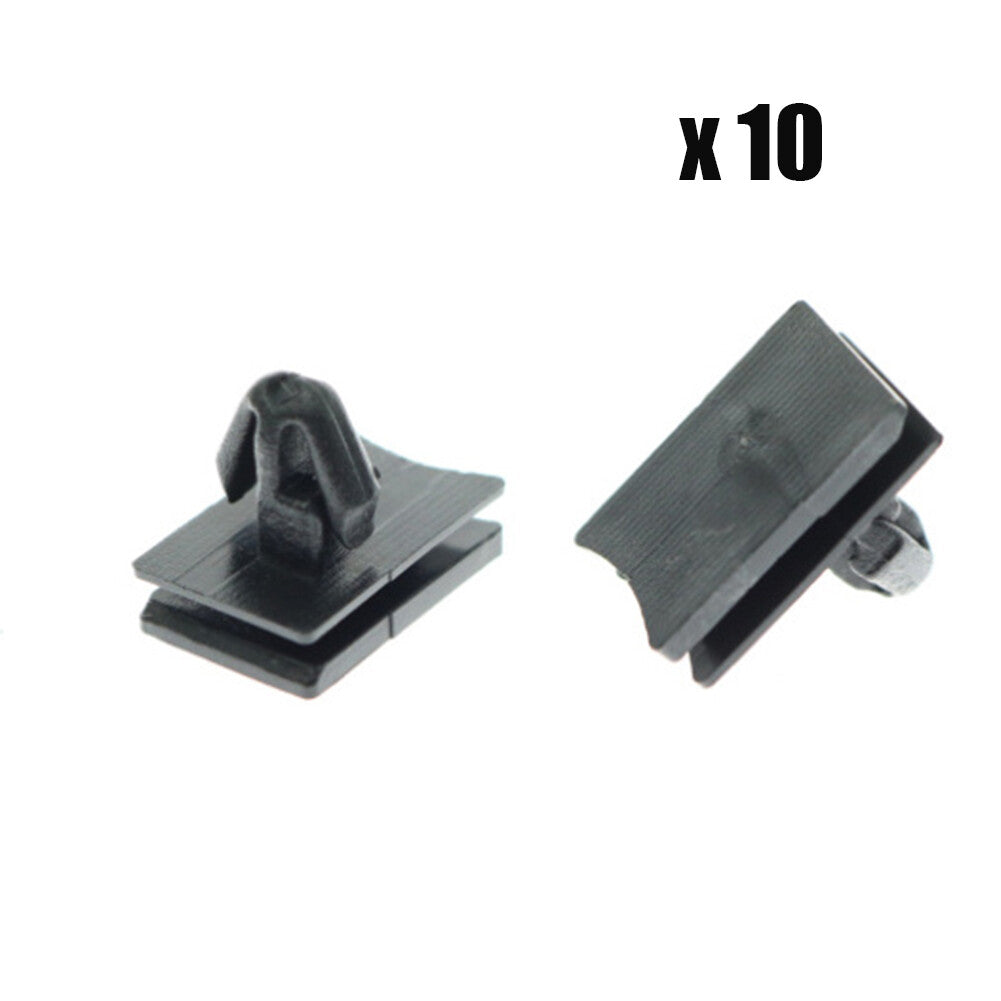 10 Car Rocker Panel Moulding Clips Lower Black Molding Retainer for Nissan