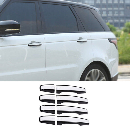 8P Black White Look Outside Door Handle Cover Refit for Range Rover L405 13-2022