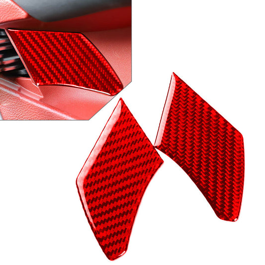 Carbon Fiber Door Handle Bowl Cover Trim for Dodge for Challenger 2015-2024 16