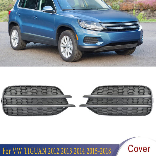 Fog Light Cover Honeycomb Grille Without Hole for VW for TIGUAN 2012-2018