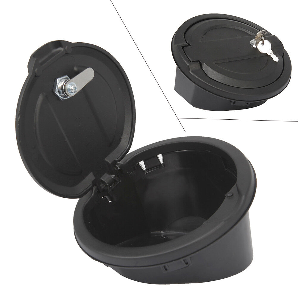 Door Locking Fuel Tank Cover Gas Lid Filler Cap for Jeep for Wrangler JL 2018-2019