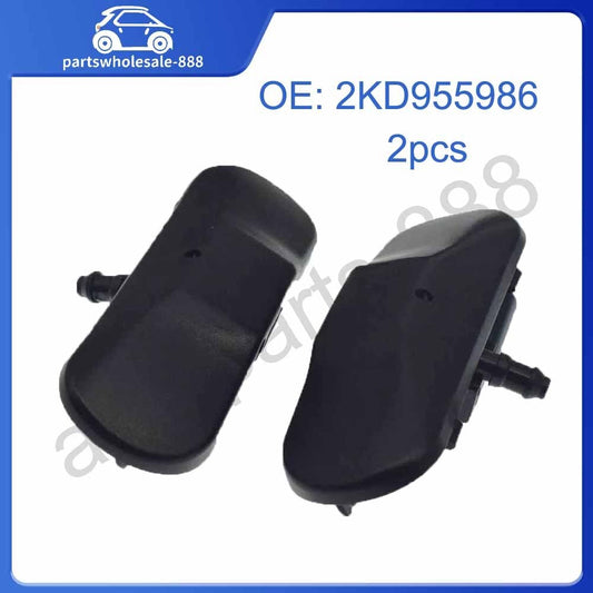 A pair of heated windshield washer spray nozzles suitable for Volkswagen for Jetta , for Golf , Better, for Audi A4, A6