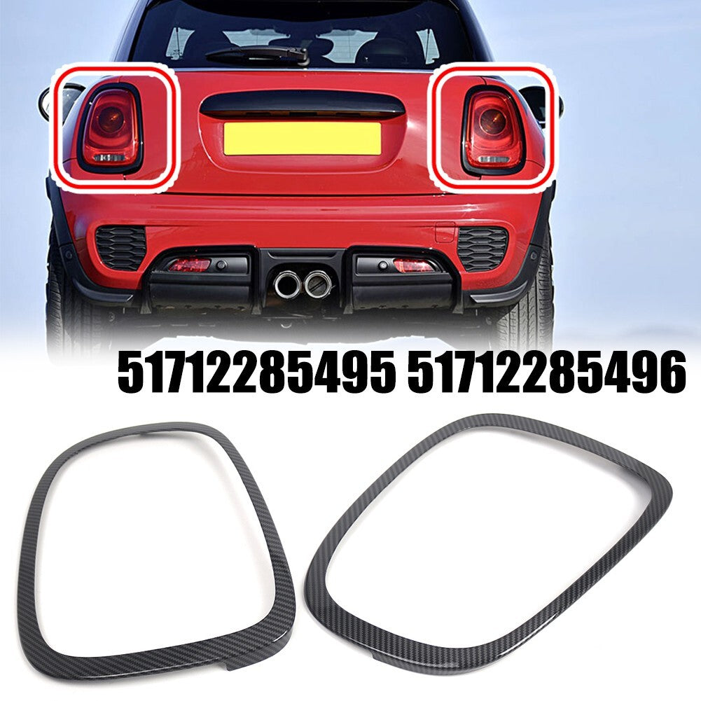ABS Carbon pattern Tail Light Surround Trim for Mini F55 F56 F57 2014+