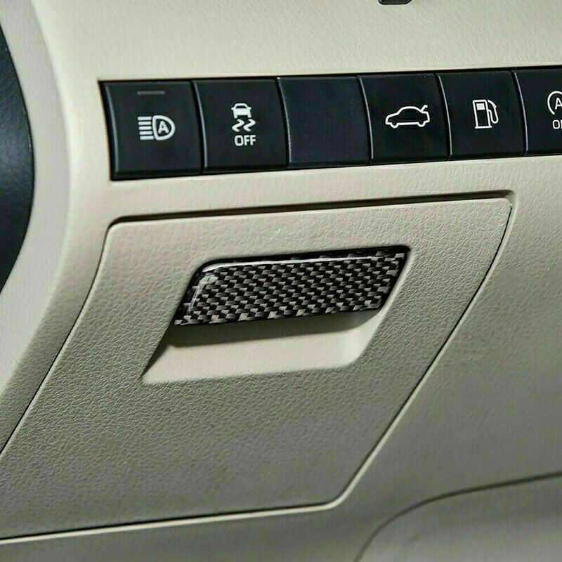 for Toyota for Camry 2018-2023 Real Carbon Fiber Front Side Storage Box Handle Trim