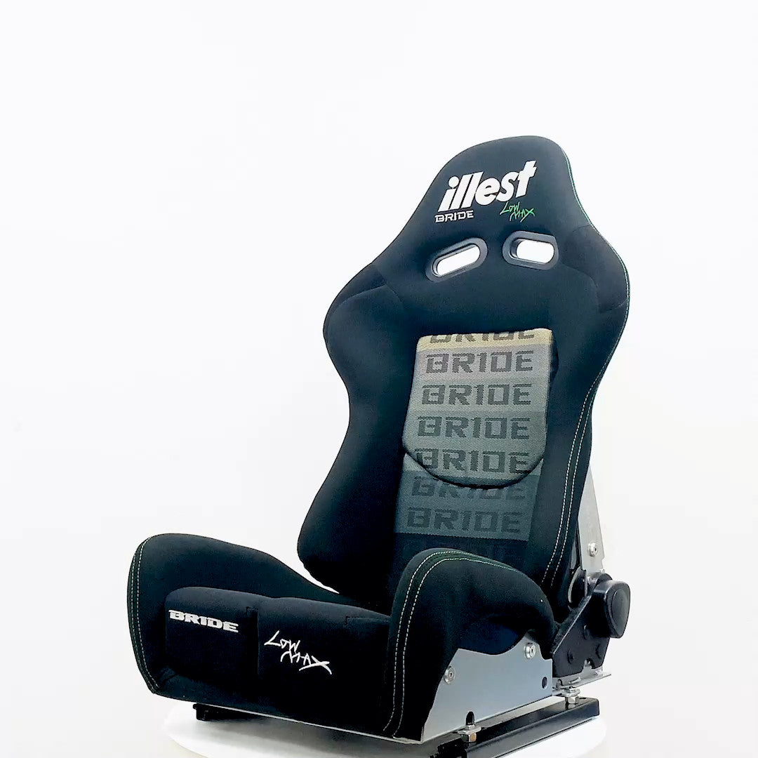 Universal BRIDE Seats Low Max JDM Racing Seats+Fiberglass Backrest w/ Slider X2