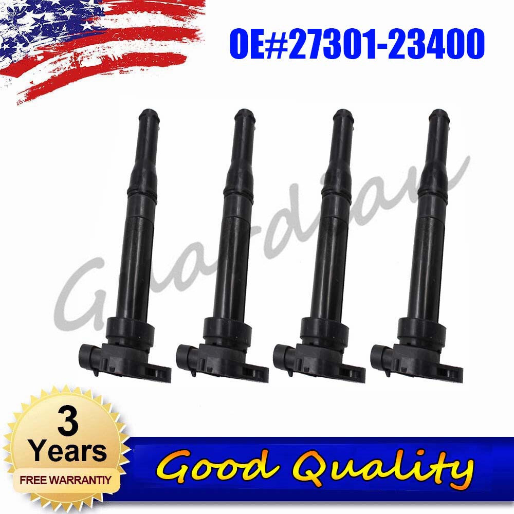 4 Ignition Coils 27301-23400 for Kia SHUMA II 1.8 CLARUS Estate CARENS 1793CC