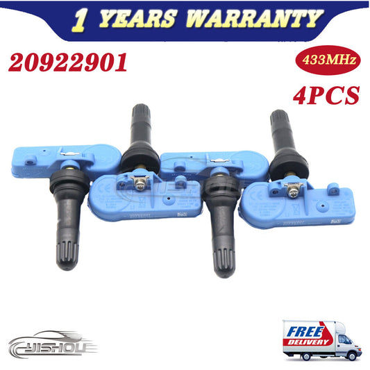 4pcs 433MHz Tire Pressure Sensor TPMS 20922901 for Buick for Cadillac for Chevy for GMC