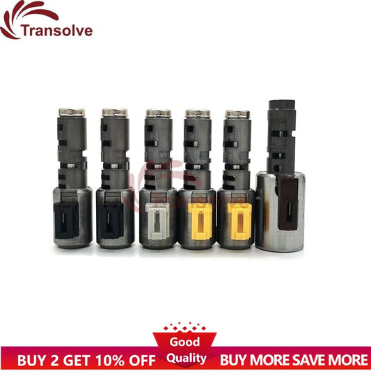 TF60SN 09G Transmission Solenoid Kit Small Valve 6Pcs/Set 1298152 for VW for AUDI
