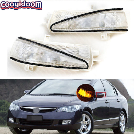 For 2006-11 for Honda for Civic FA1 FD1 FD2 LED Rearview Mirror lights Turn Signal Lamps