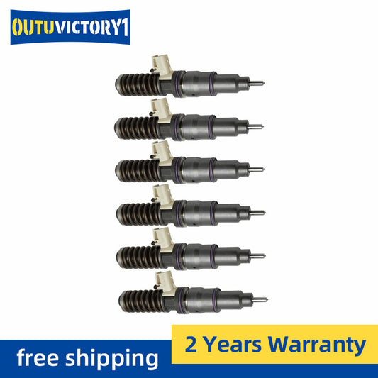 6 diesel fuel injectors for Volvo MD13 EC360 EC380 engines 21340611 21371672