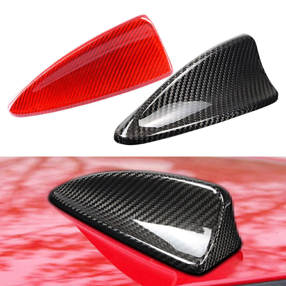 Carbon Fiber Sharp Shark Fin Antenna Aerial Cover Trim Decor Fit for BMW E60 E61