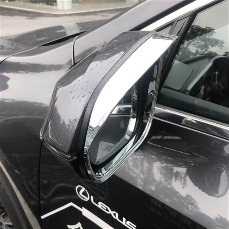 Chrome Rearview Mirror Rain Eyebrow Frame Trim for Lexus NX 250 350 450h 2022-23