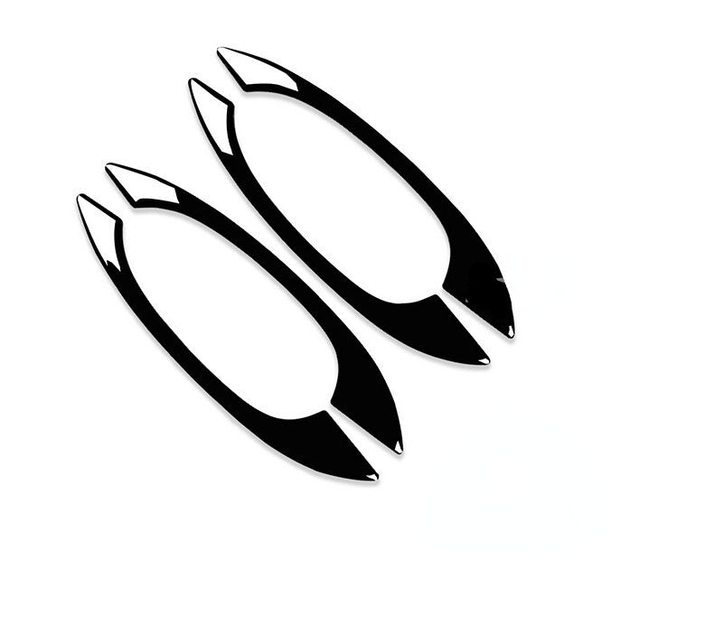Sleek black door handle cover trim for Porsche Macan 2015-20