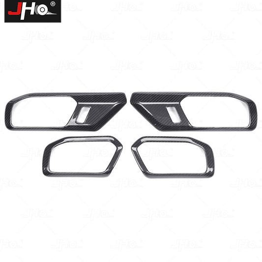 Real Carbon Fiber Car Interior Door Handle Cover for Ford Bronco 2021+