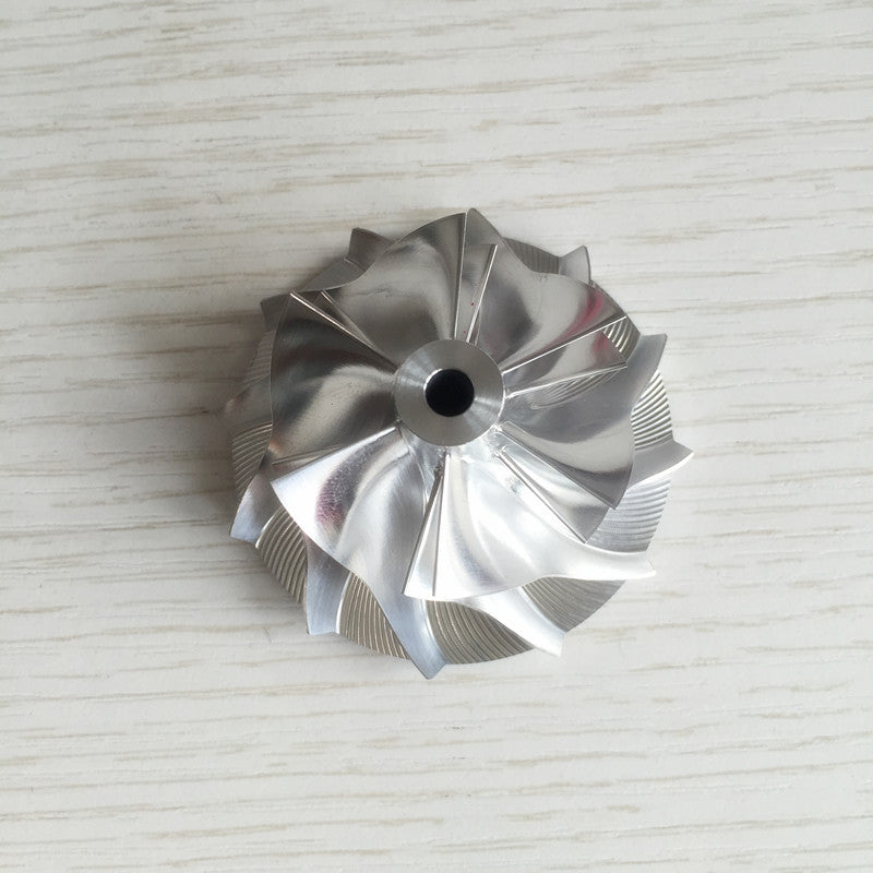 K04 37.84/50.96 mm 6+6 insert performance turbine milling/bulk compressor wheel